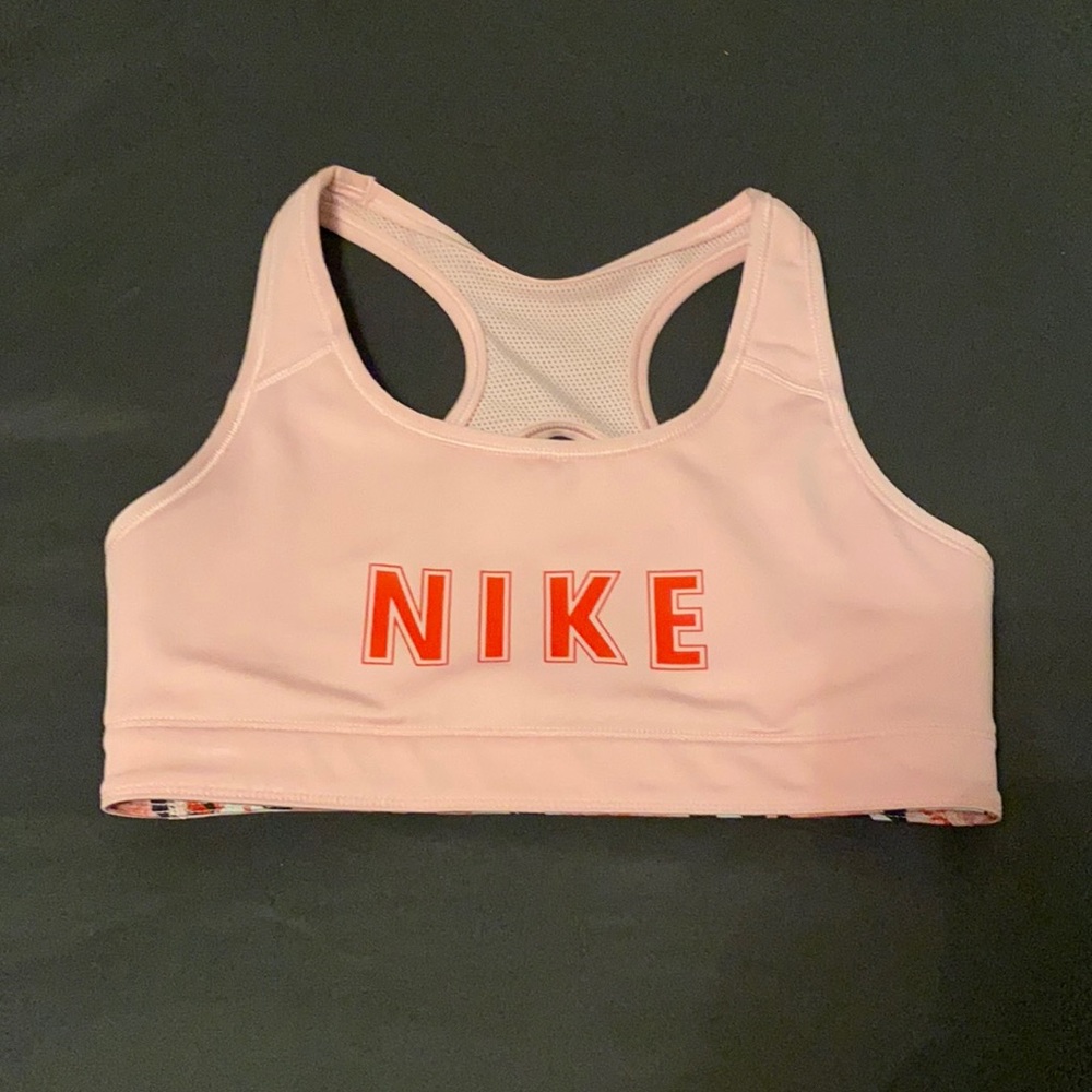 Pink Nike Sports Bra Reversible Design - size Small